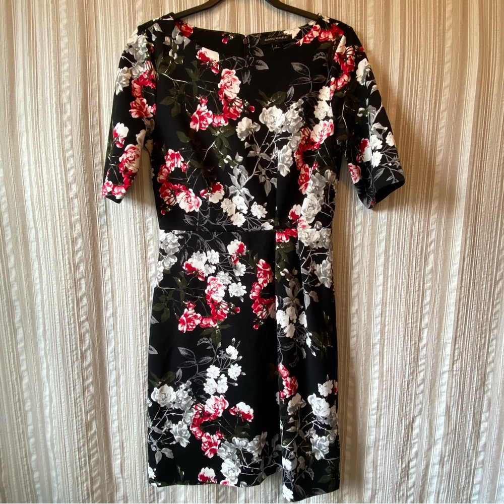 Floral Black Dress